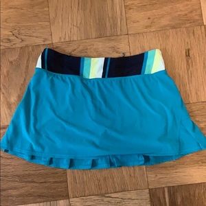 Turquoise Lululemon Tennis Skort Size 6